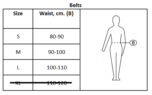 Belts Sizes 1